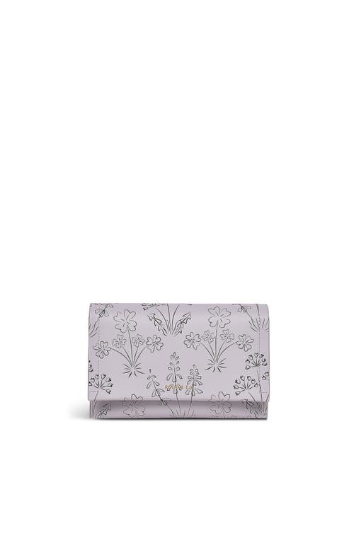 Radley Wild Flowers Medium Flapover Wallet In Gray