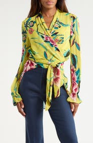 Diane von Furstenberg Doris Long Sleeve Top