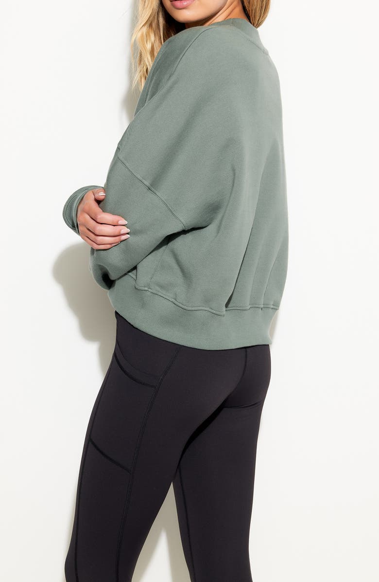 Spiritual Gangster Just Sage Palisades Cotton Sweatshirt, Alternate, color, 