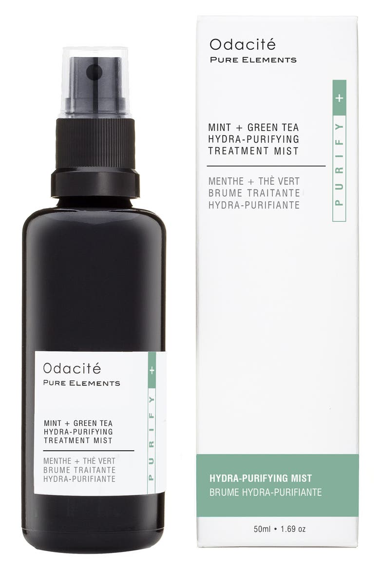 Mint + Green Tea Hydra-Purifying Treatment Mist, Main, color, NO COLOR