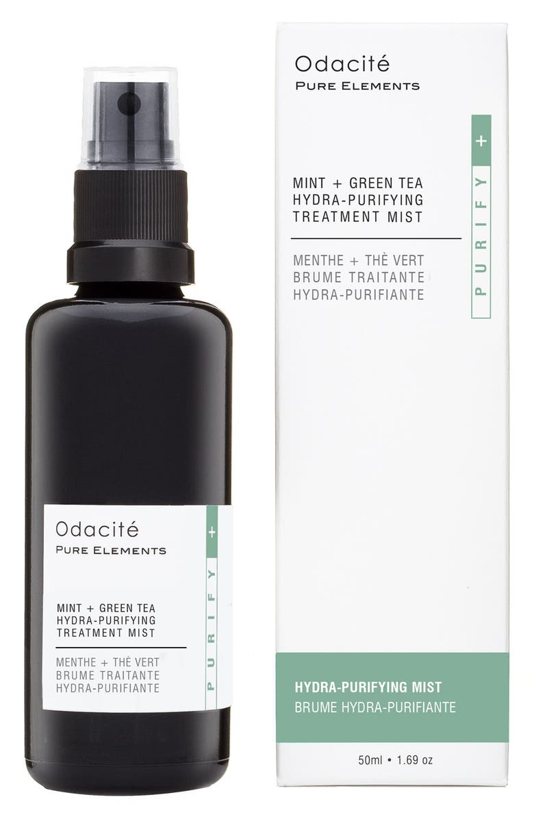 Odacité Mint + Green Tea Hydra-Purifying Treatment Mist, Main, color,