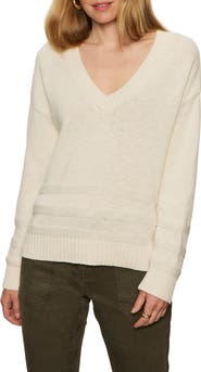 Sanctuary V-Neck Cotton Sweater