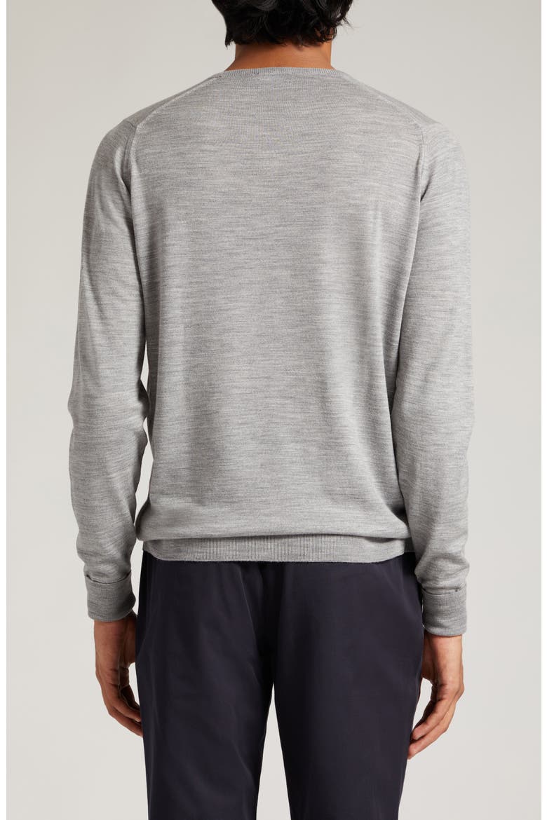 Marcus Virgin Wool Crewneck Sweater, Alternate, color, SILVER