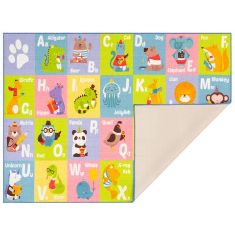 Educational Rug ABC Alphabet Animal, 3x5
 Playmat