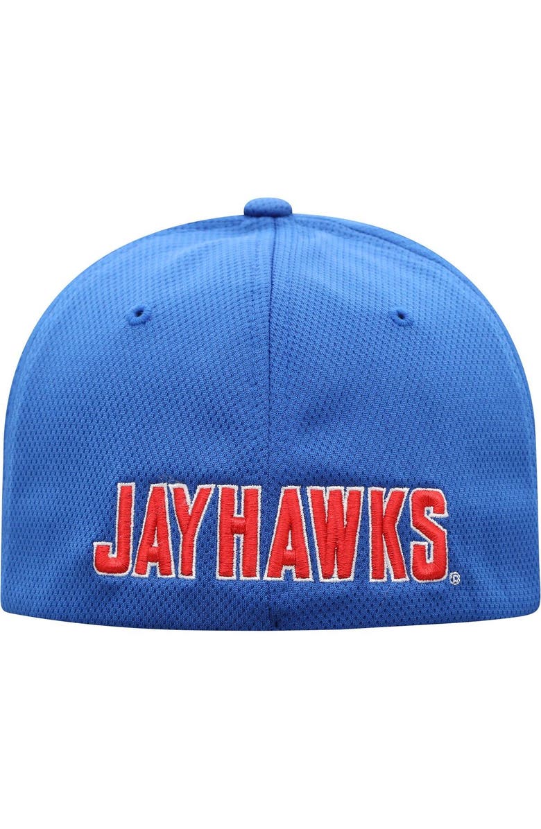 TOP OF THE WORLD Men's Top of the World Royal Kansas Jayhawks Reflex Logo Flex Hat, Alternate, color, Royal