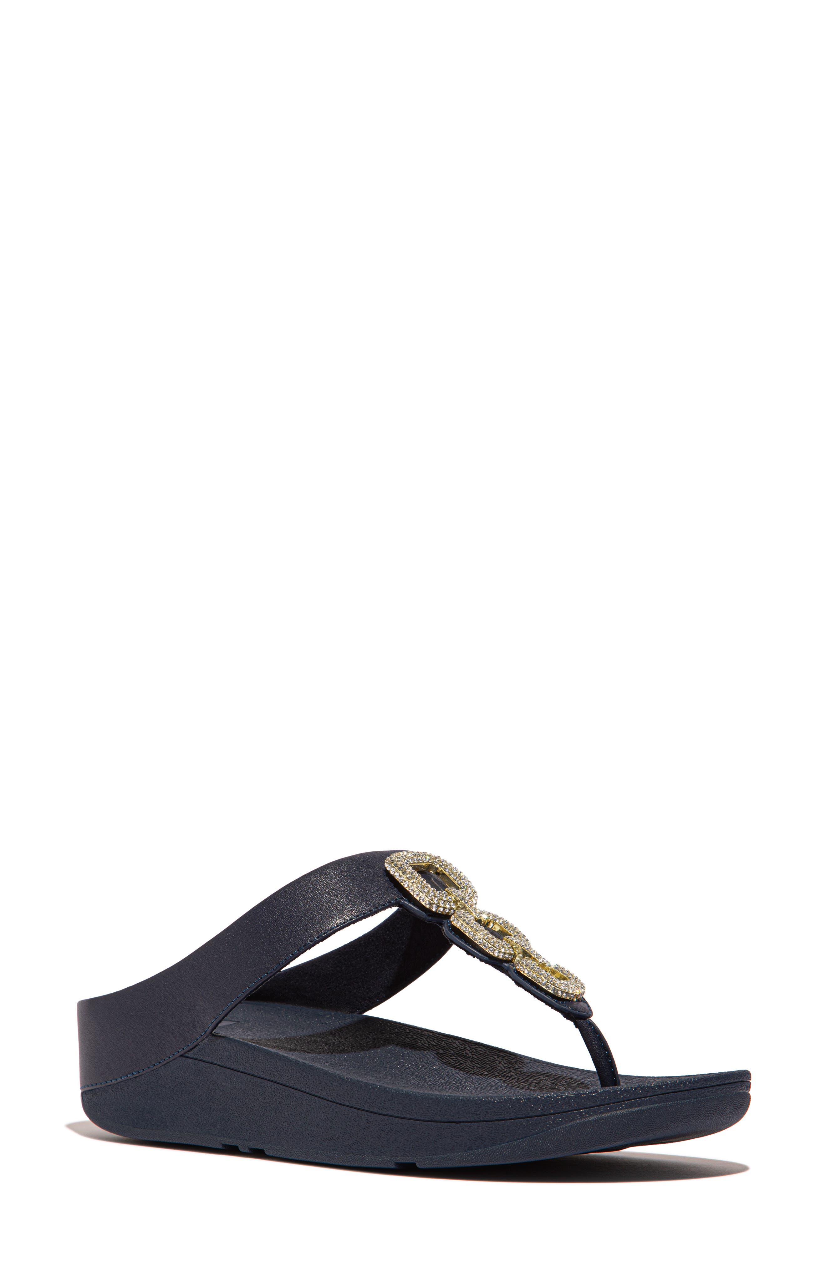 FitFlop Fino Platform Wedge Flip Flop, Main, color, 