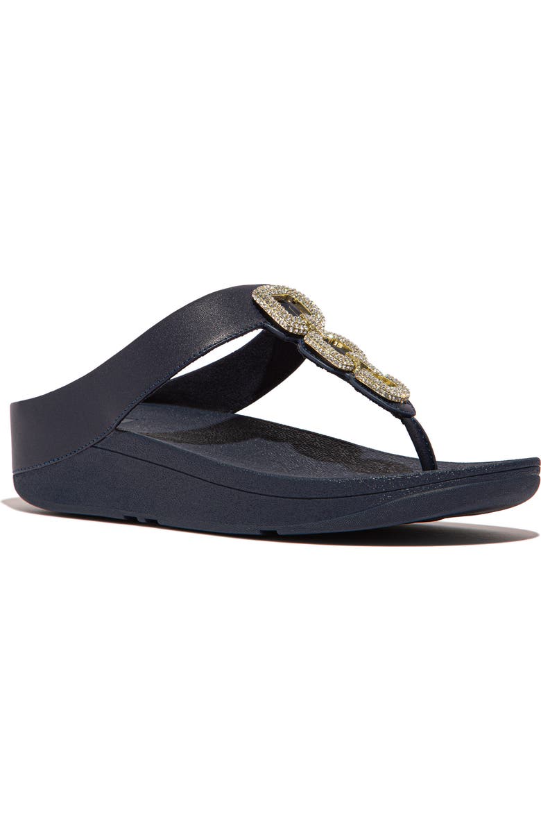 FitFlop Fino Platform Wedge Flip Flop, Main, color,
