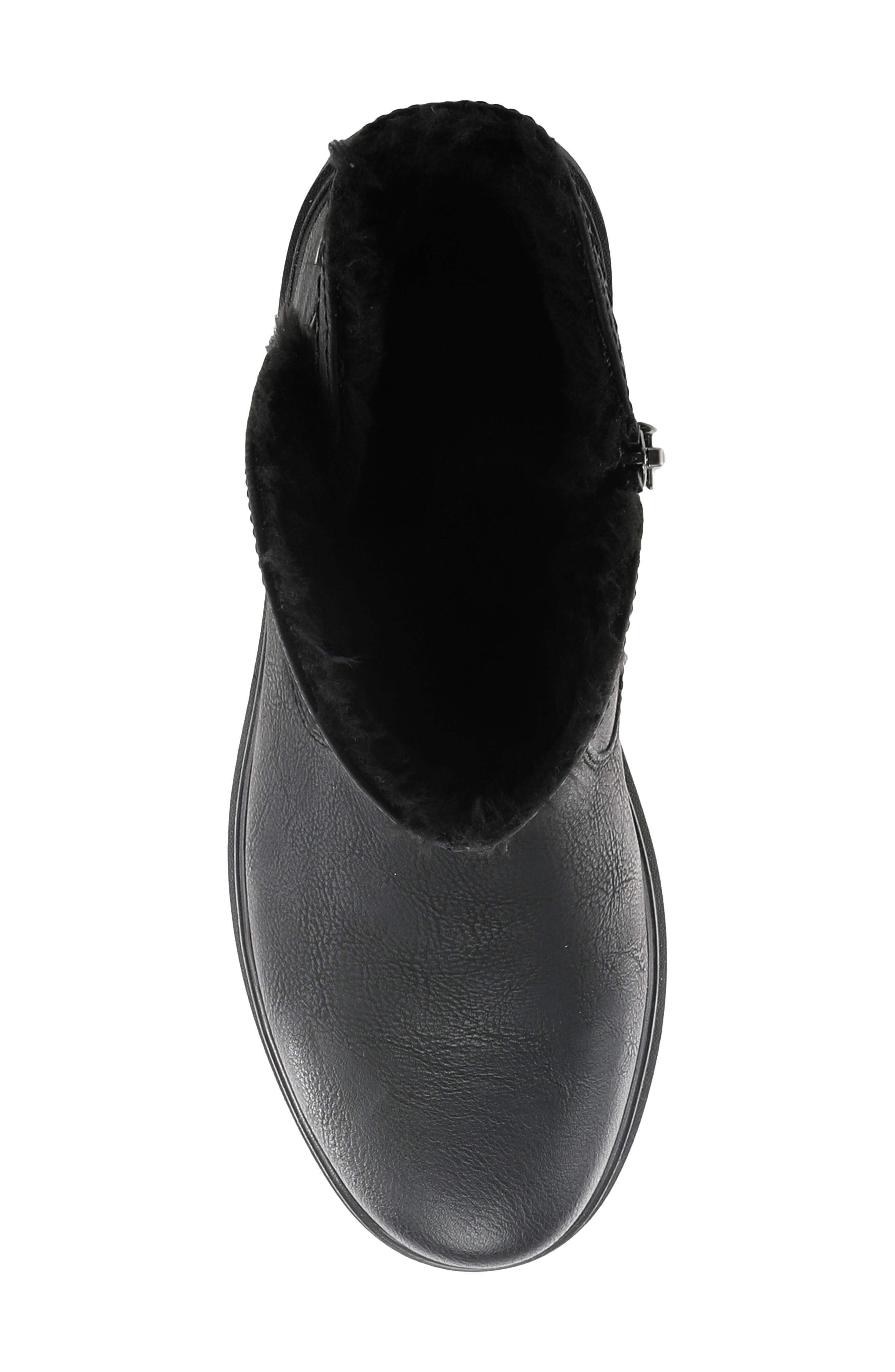 Spring Step Francala Water Resistant Faux Fur Bootie, Alternate, color, 