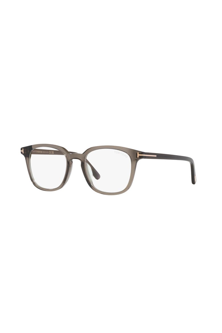 51mm Square optical glasses, Main, color, Brown