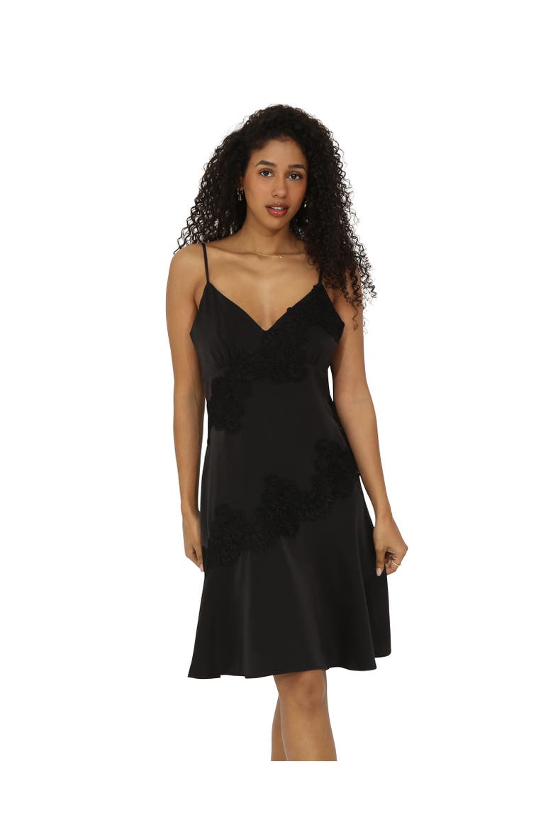 Real Love Slip Dress, Alternate, color, Black