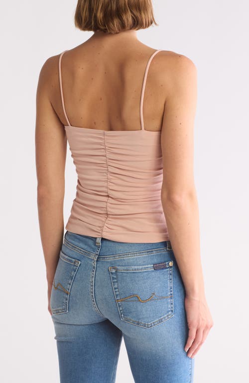 7 For All Mankind Ruched Camisole In Pink