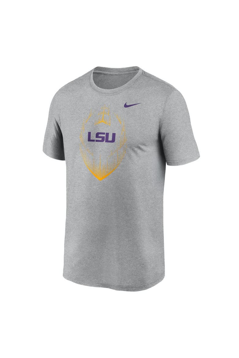 Men's Nike Heather Gray LSU Tigers Primetime Legend Icon Performance T-Shirt, Alternate, color, Heather Gray
