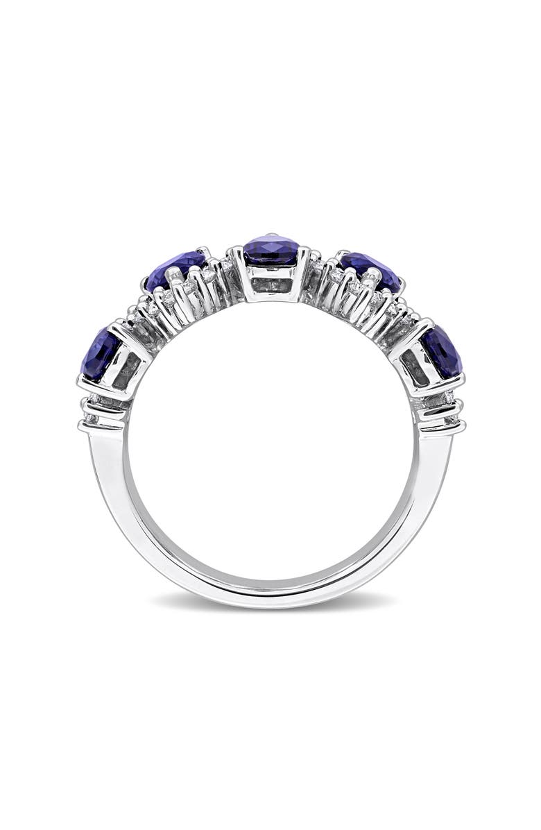 Created Forever Lab Grown Sapphire & Diamond Ring, Alternate, color, 