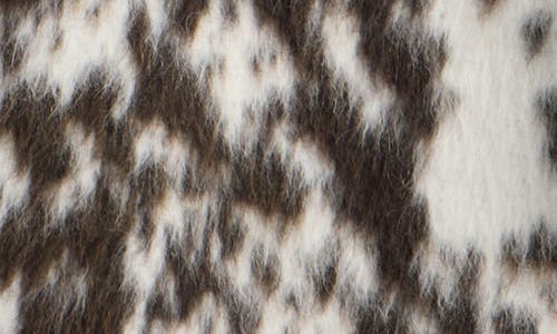 Dries Van Noten Rafaella Cow Print Faux Fur Jacket In Animal Print