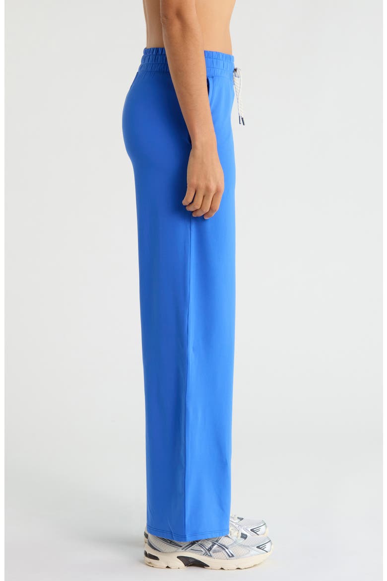 Halo Essential Wide Leg Sweat Pants, Alternate, color, ELECTRIC BLUE