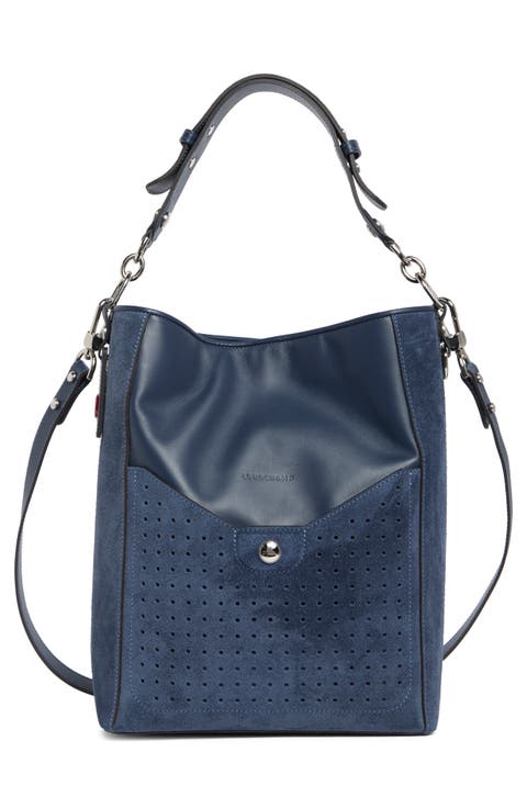 Mademoiselle Leather Bucket Bag