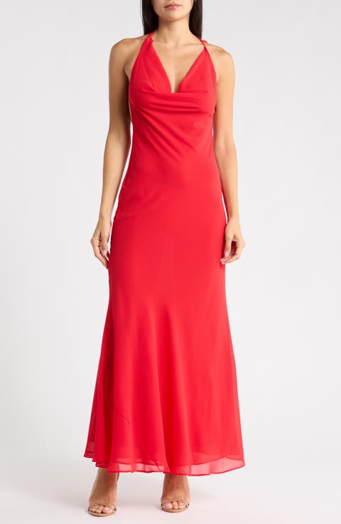 Cherie Cowl Neck Maxi Dress