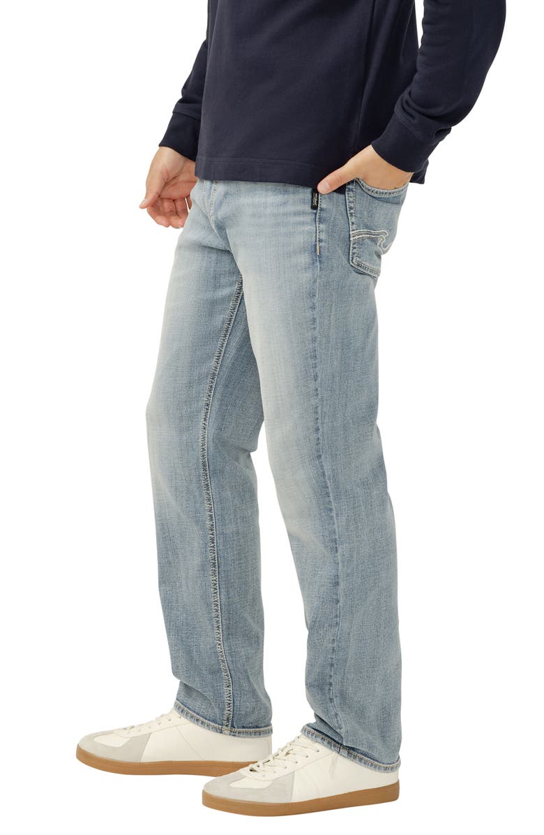 Silver Jeans Co. Eddie Athletic Fit Tapered Jeans, Alternate, color, Bonfire