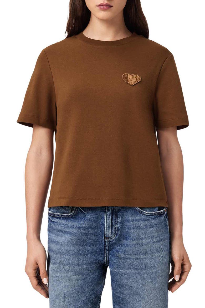 Lover Lisa T-Shirt, Main, color, BOTTLE BROWN
