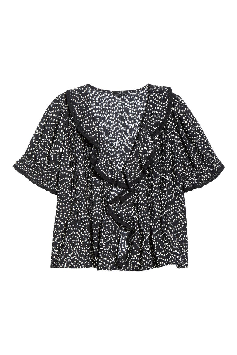 Bloom Floral Short Sleeve Top, Alternate, color, MINI CHAIN DAISIES