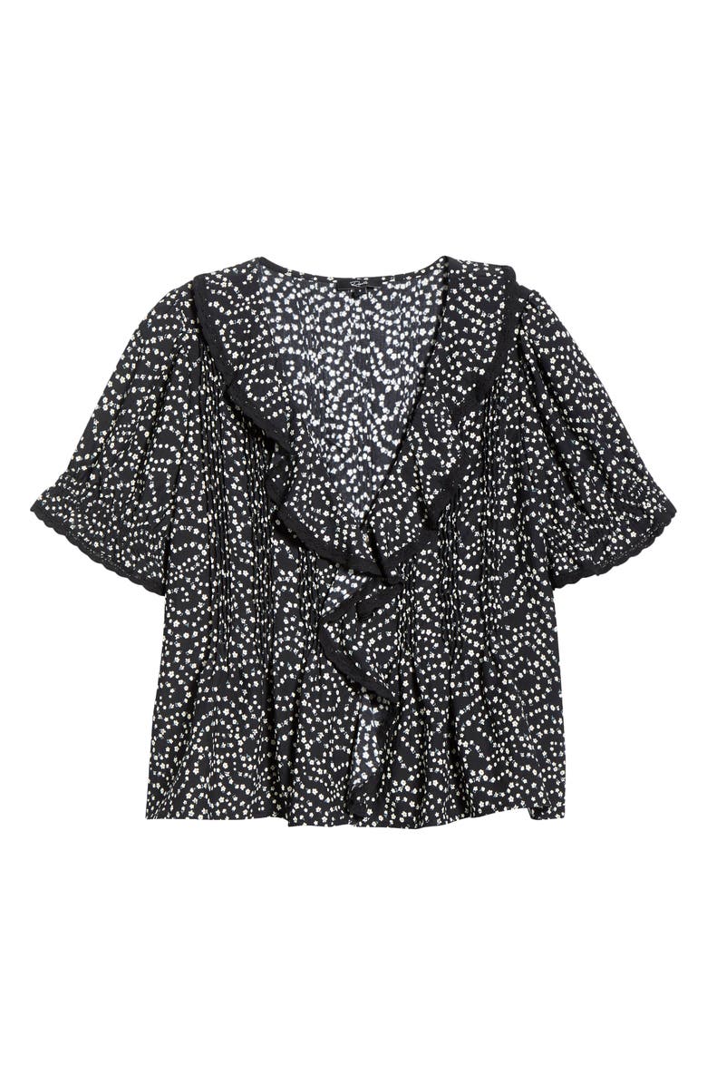 Rails Bloom Floral Short Sleeve Top, Alternate, color, Mini Chain Daisies