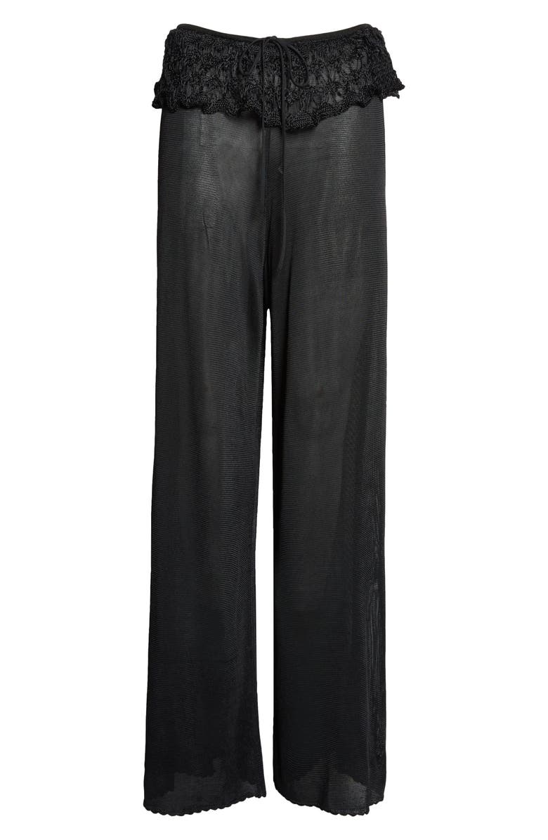 EMILY DAWN LONG Ash Ruffle Pants, Main, color, Black