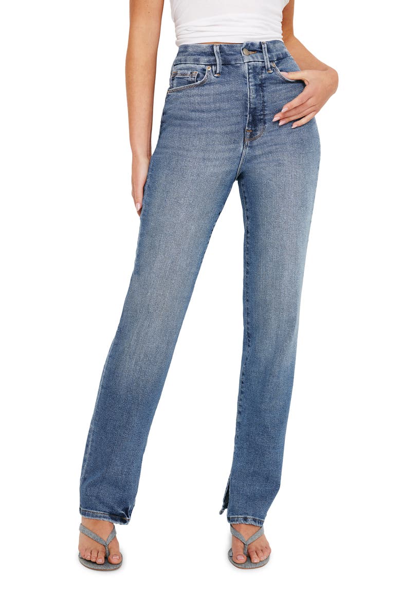Good Boy High Waist Boyfriend Jeans, Main, color, INDIGO