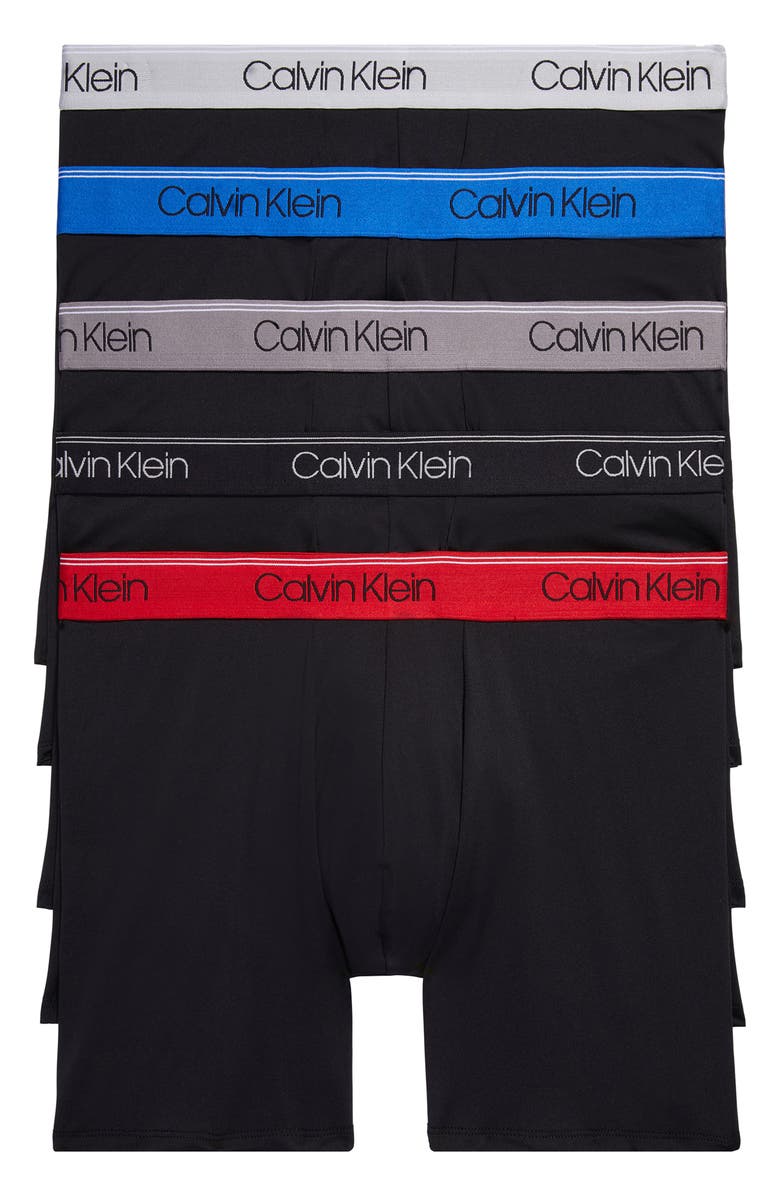 Calvin Klein 5-Pack Performance Boxer Briefs, Alternate, color,