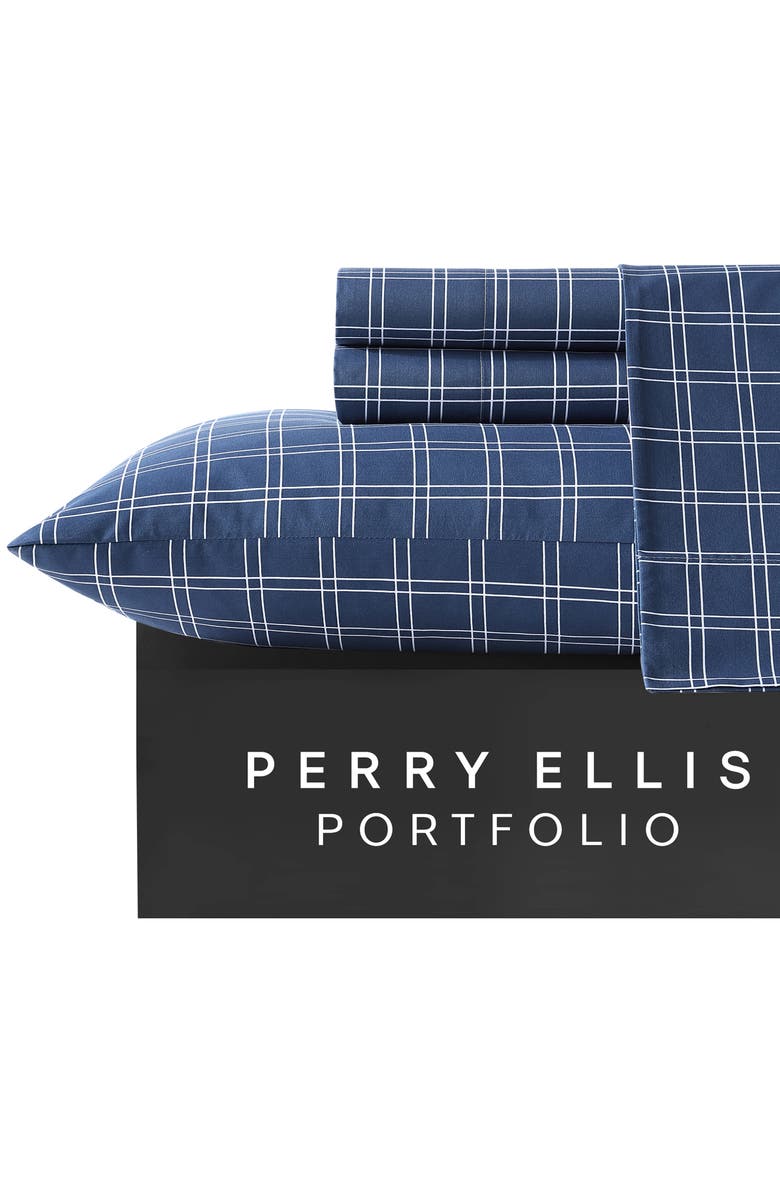 VCNY HOME Candor Plaid 6-Piece Queen Sheet Set, Alternate, color, 