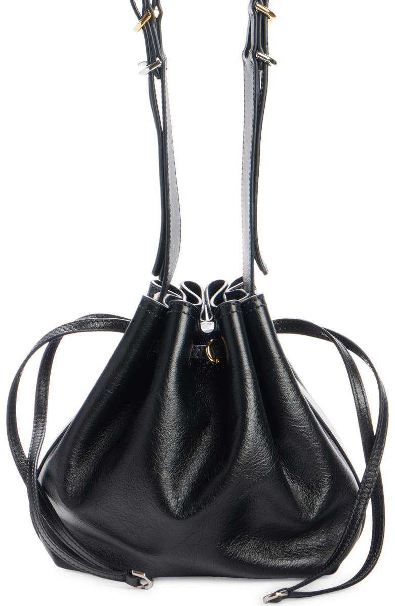 Givenchy Small Pumpkin Drawstring Leather Bucket Bag, Main, color,