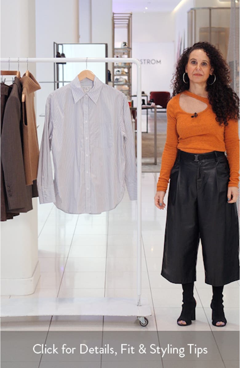 Big Joe Stripe Cotton Button-Up Shirt, sales video thumbnail