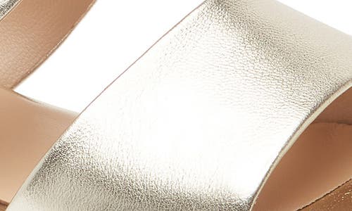 Regarde Le Ciel Sheyla Slingback Platform Wedge Sandal In Platino