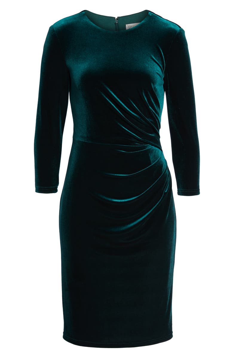 Eliza J Velvet Sheath Dress, Alternate, color,