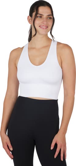 Seamless V-Neck Rib Crop Tank