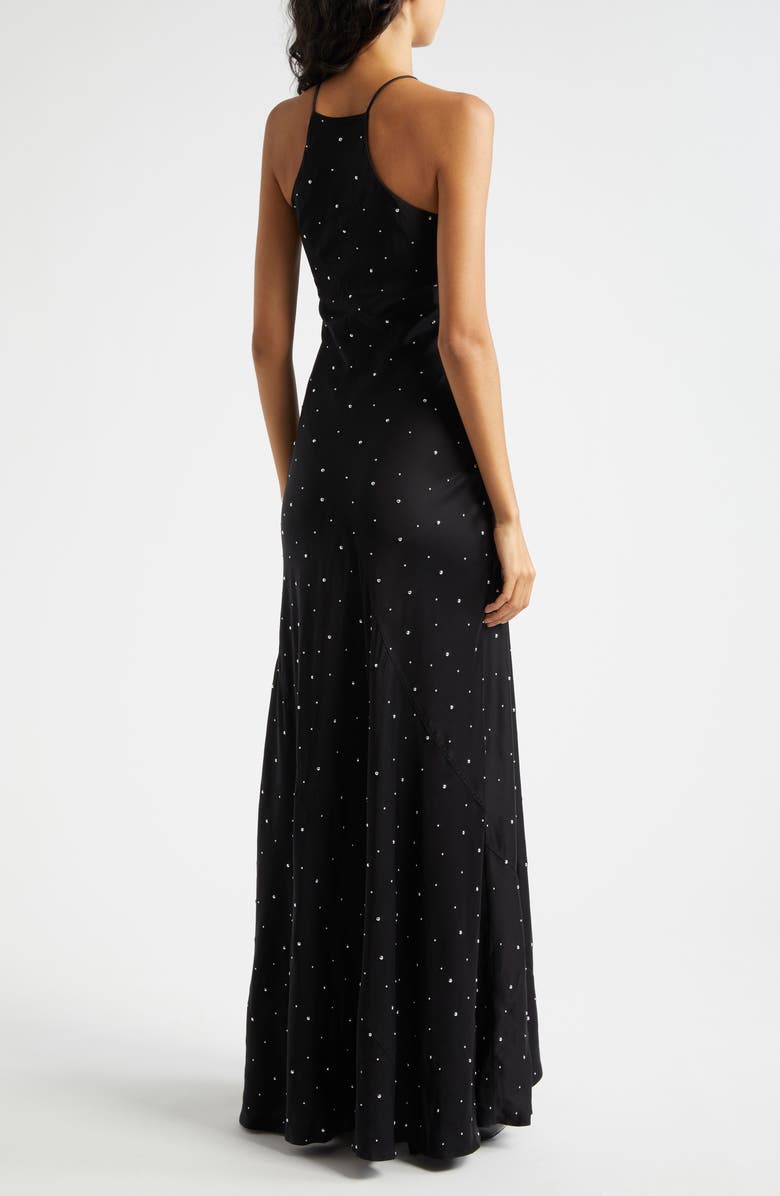 A.L.C. Sybil Stud Embellished Sleeveless Dress, Alternate, color, Black/Silver