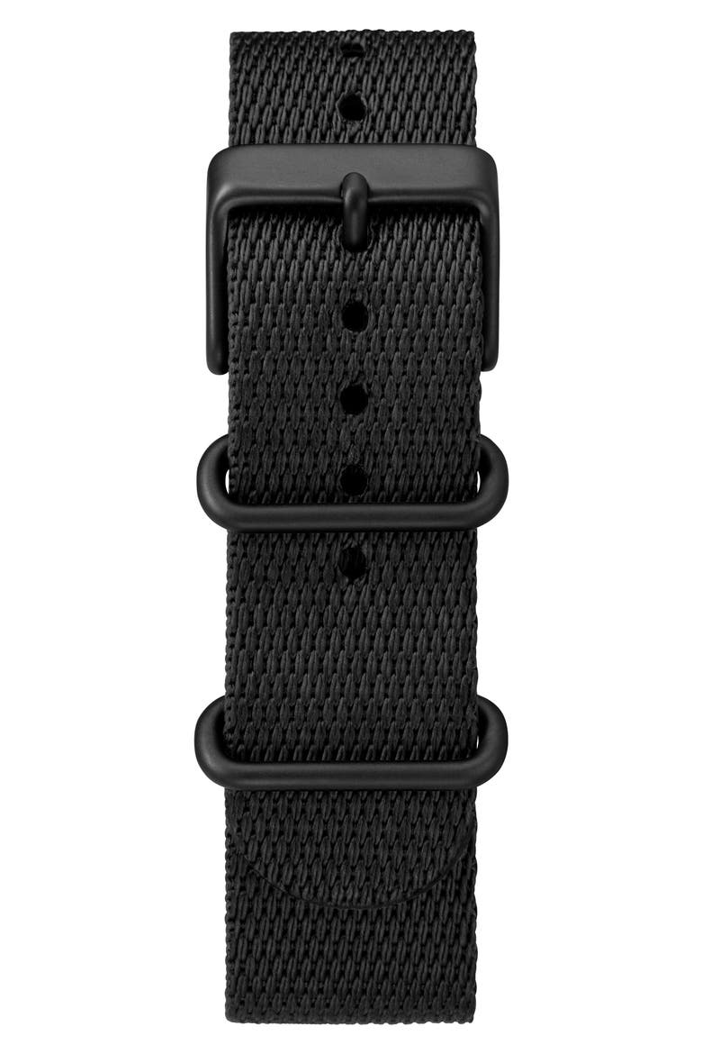 Standard Textile Strap Watch, 41mm, Alternate, color, BLACK