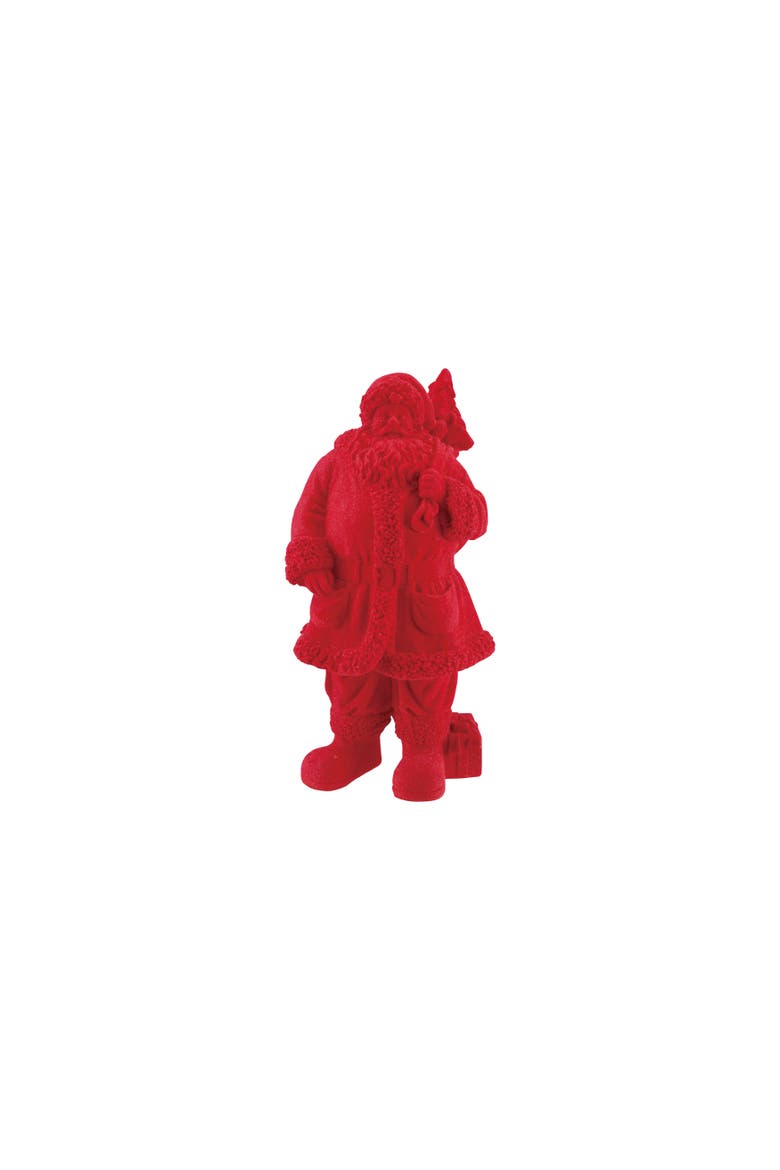Velvet Cloak Red Santa Polyresin Figurine, Main, color, Red