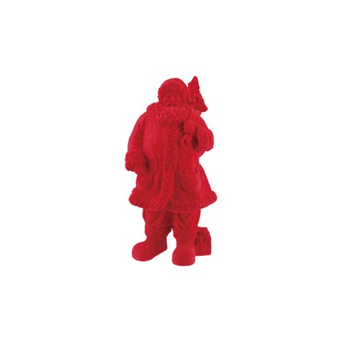 Velvet Cloak Red Santa Polyresin Figurine