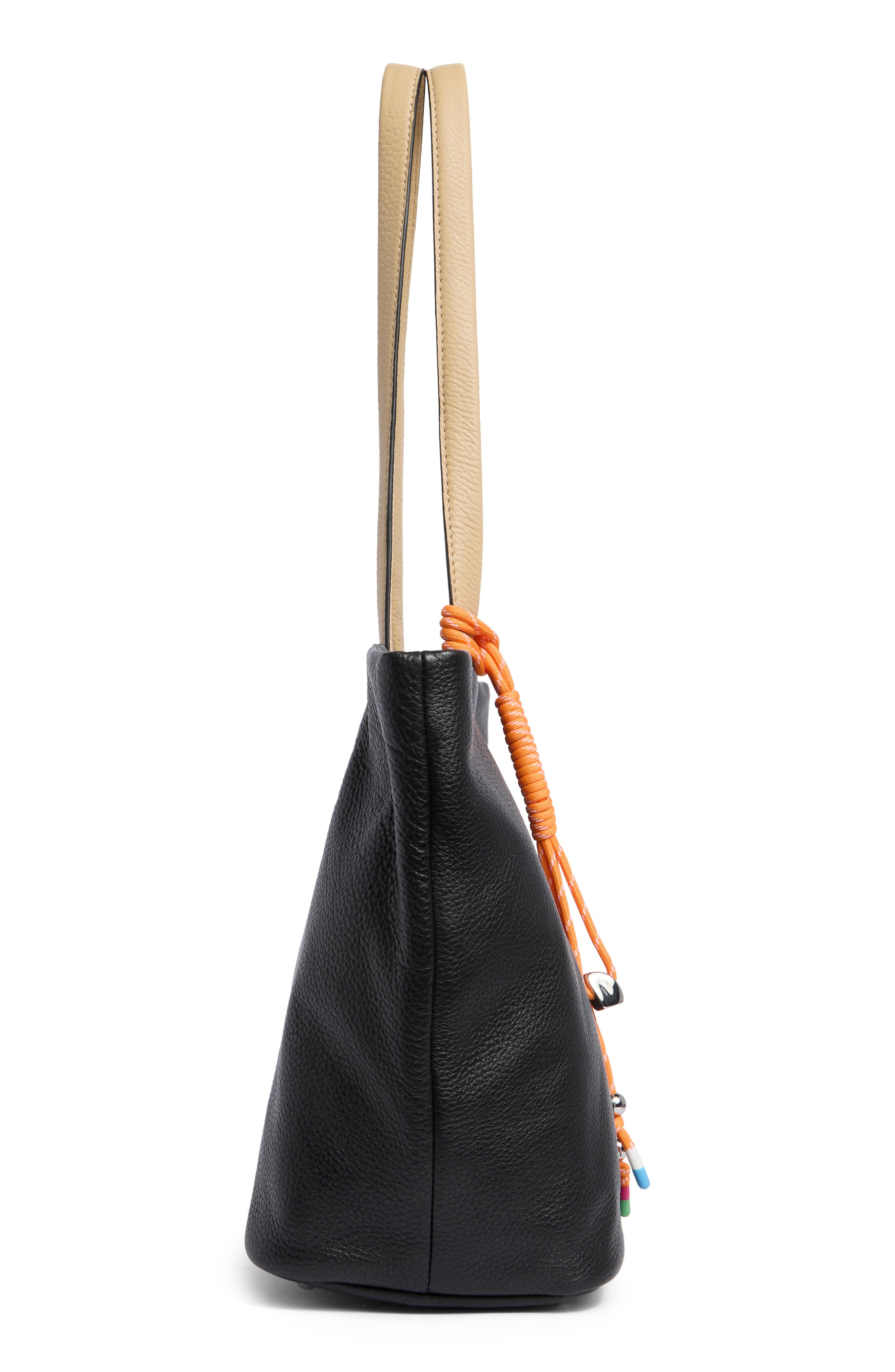 Essex Leather Tote, Alternate, color, BLACK