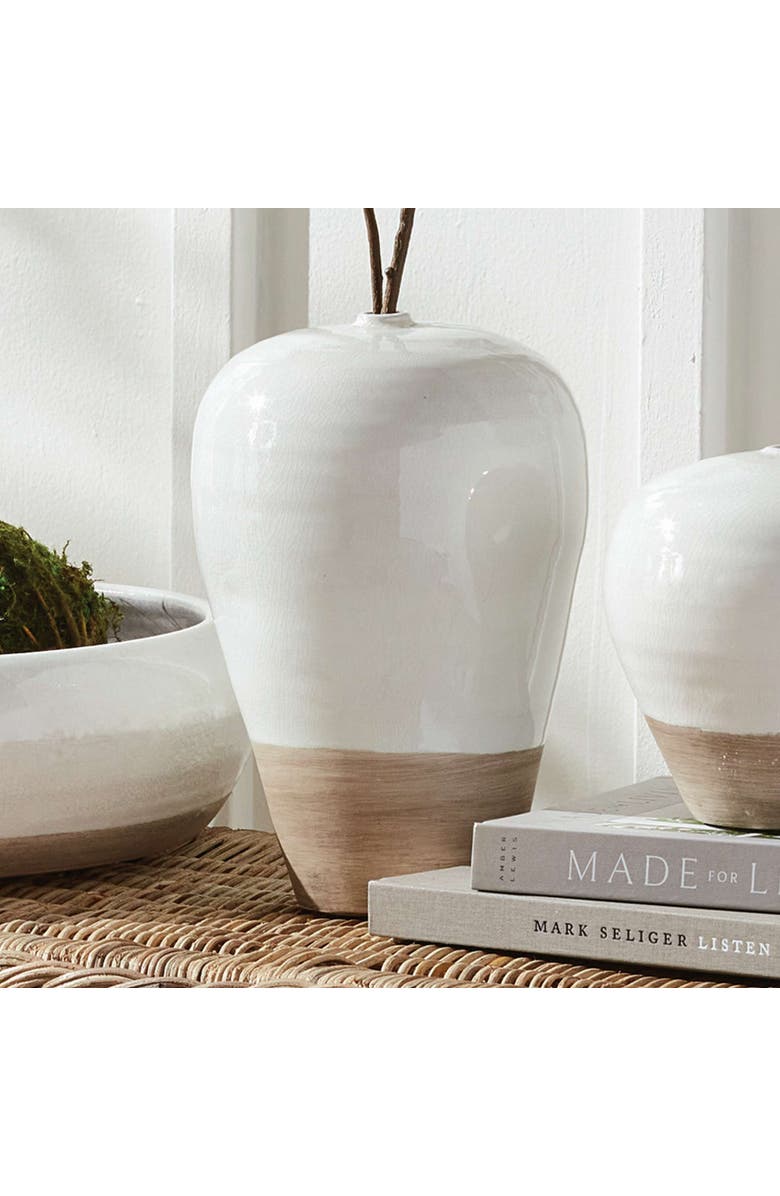 Napa Home & Garden Layton Vase Large, Alternate, color, White