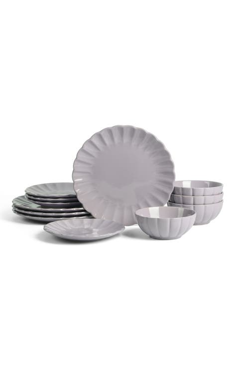 Phoenix Stoneware 12-Piece Dinnerware Set