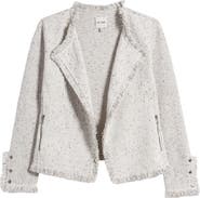 NIC+ZOE Fringe Mix Knit Jacket