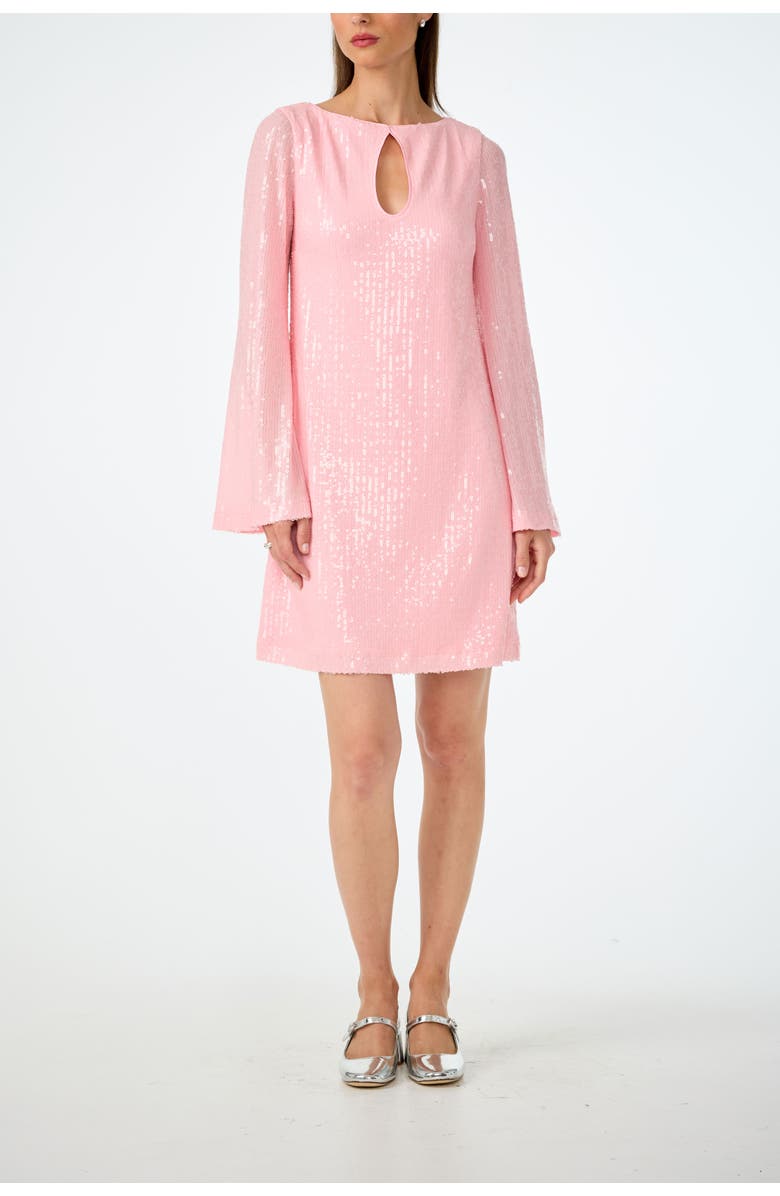 Trina Turk Singles 2 Sequin Dress, Main, color, Desert Rose