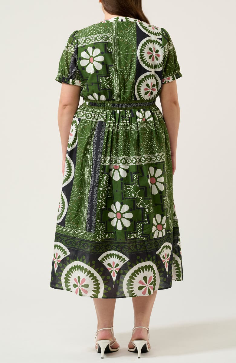 Estelle Ethereal Print Maxi Dress, Alternate, color, Green Tile
