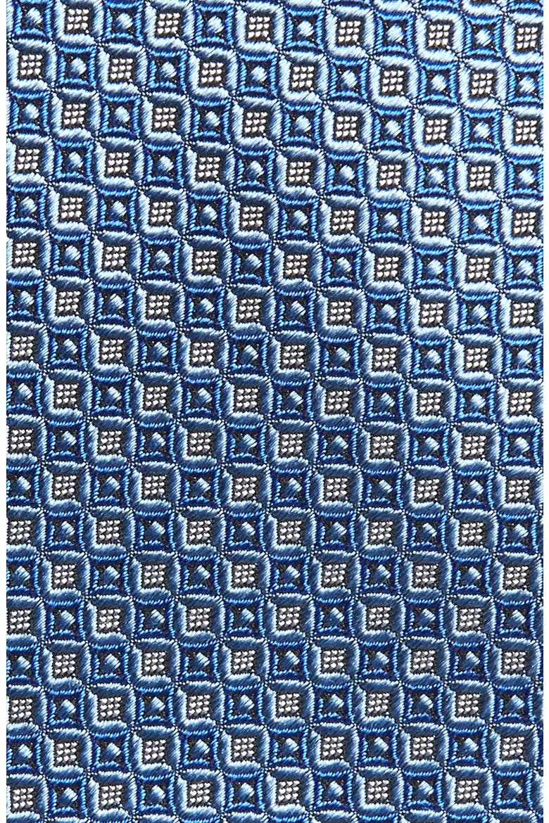 Geometric Silk Tie, Alternate, color, LIGHT BLUE