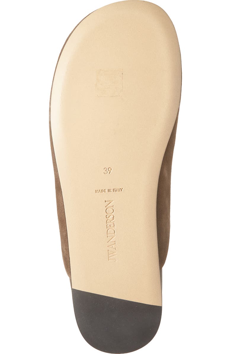 JW Anderson Babouche Flat, Alternate, color, Chocolate Brown 660