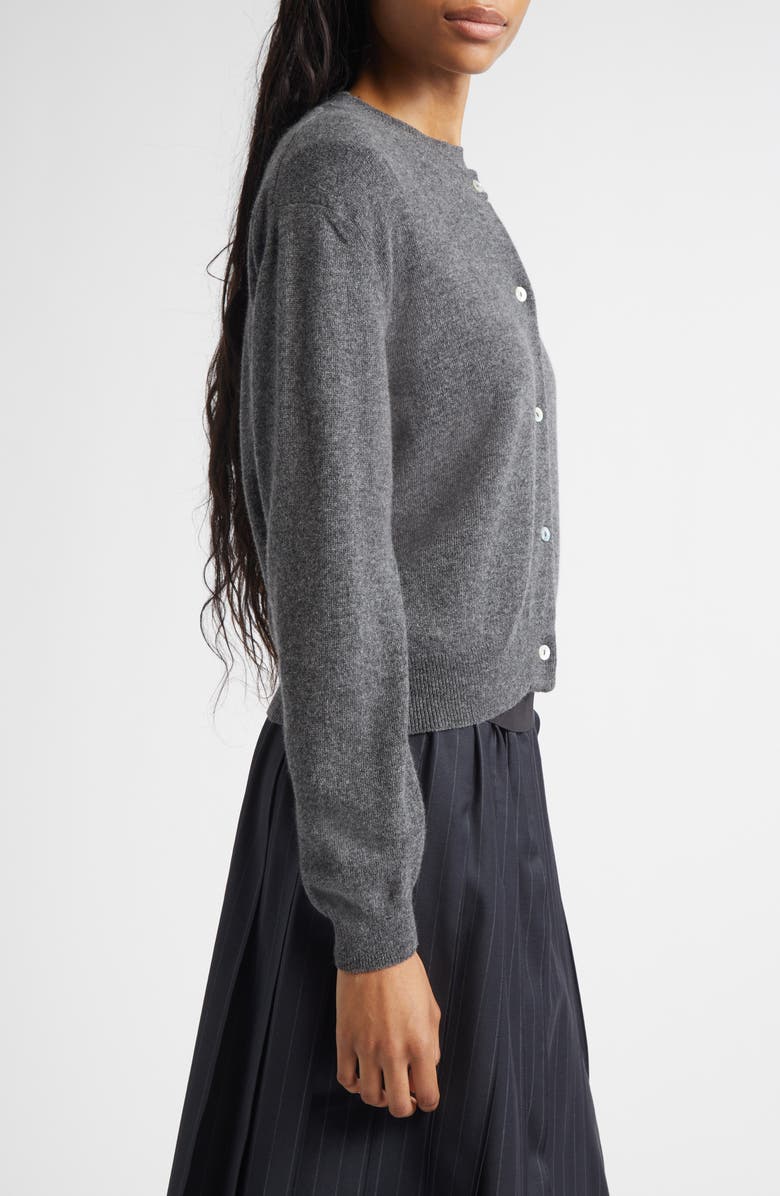 NACKIYÈ Seashell Cashmere Cardigan, Alternate, color, Castagna Castagna