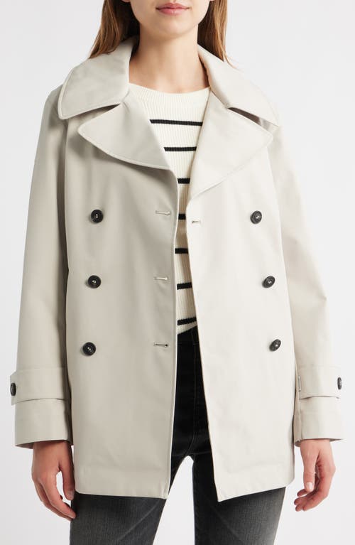 Save The Duck Sofi Waterproof Trench Coat In Gray
