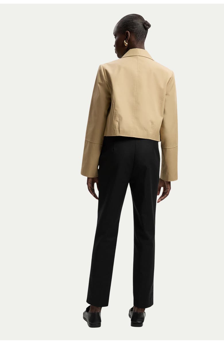 Karen Millen Essential Techno Woven Trousers, Alternate, color, Black