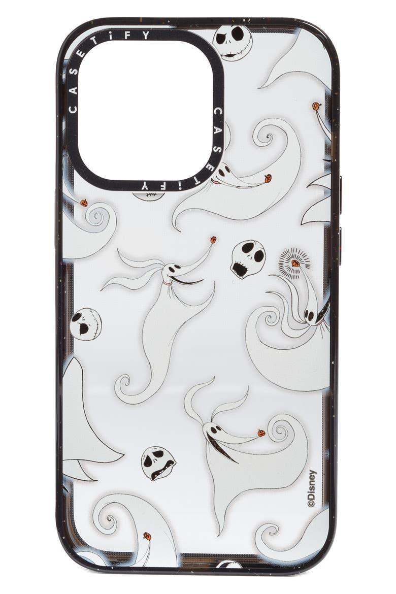 x Disney The Nightmare Before Christmas Jack & Zero iPhone 13 Pro/13 Pro Max & 14 Plus/14 Pro Max Case, Alternate, color, CLEAR/ GLOSSY BLACK